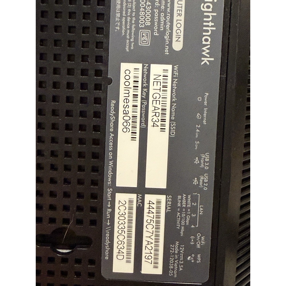 NETGEAR Nighthawk AC1900 Model R7000 Smart Wi Fi Router - Picture 5 of 7